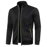 New Men's Thicken Jacket Casual Zipper Stand Collar