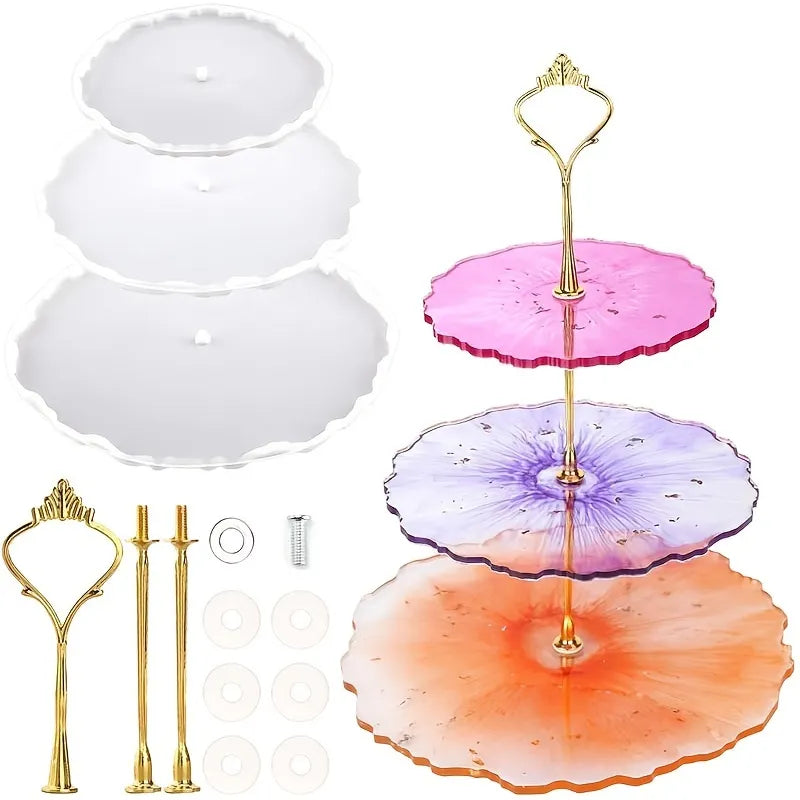 Thick Cake Stand Molds for Resin Epoxy Resin