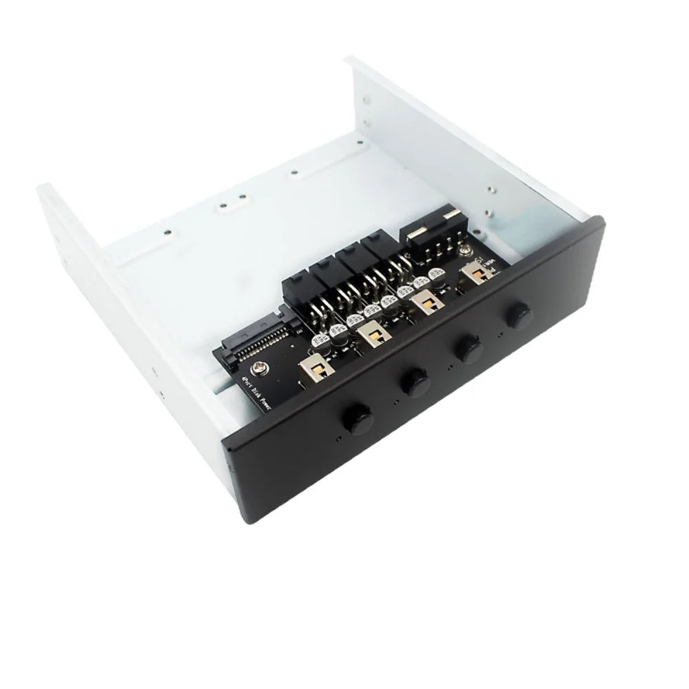 Desktop computer front panel expansion kit for 5.25"