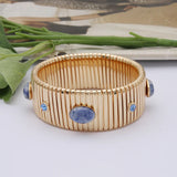 25mm Wide Spring Chain Bracelet For Woman Copper