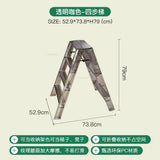 Modern Home Folding Ladder Transparent Acrylic Step Ladders