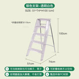 Modern Home Folding Ladder Transparent Acrylic Step Ladders