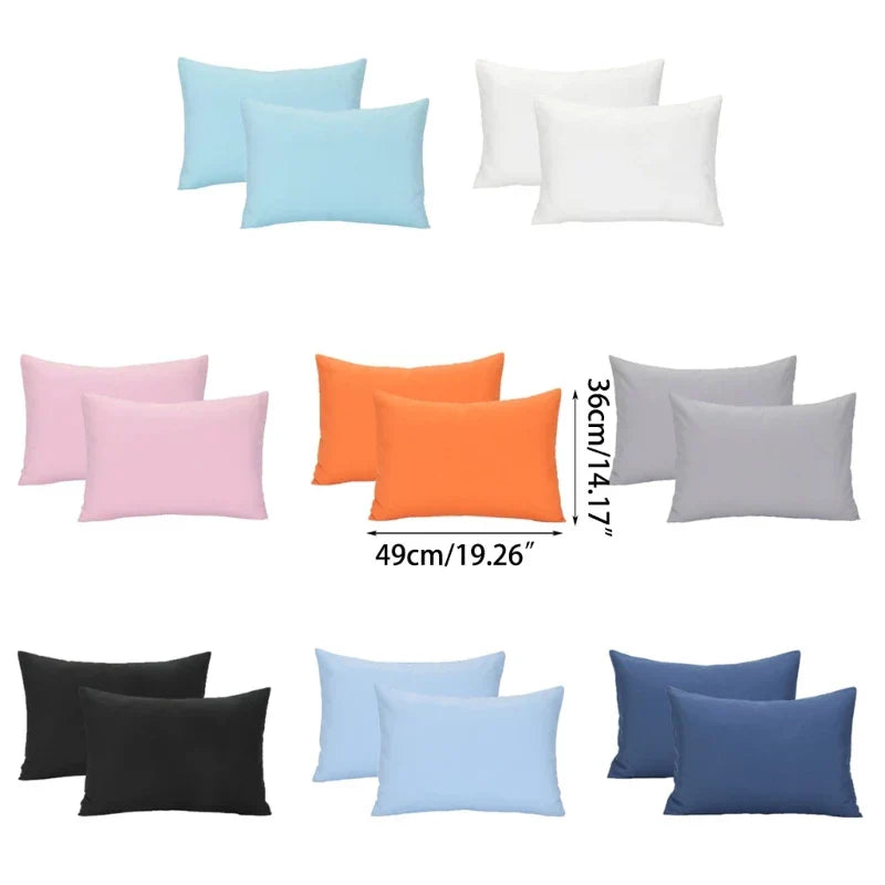 Kids Travel Pillowcase Children Soft Breathable Pillow Covers