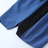 Men Run Shorts Patchwork Training Shorts Zipper Pockets