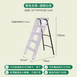 Modern Home Folding Ladder Transparent Acrylic Step Ladders