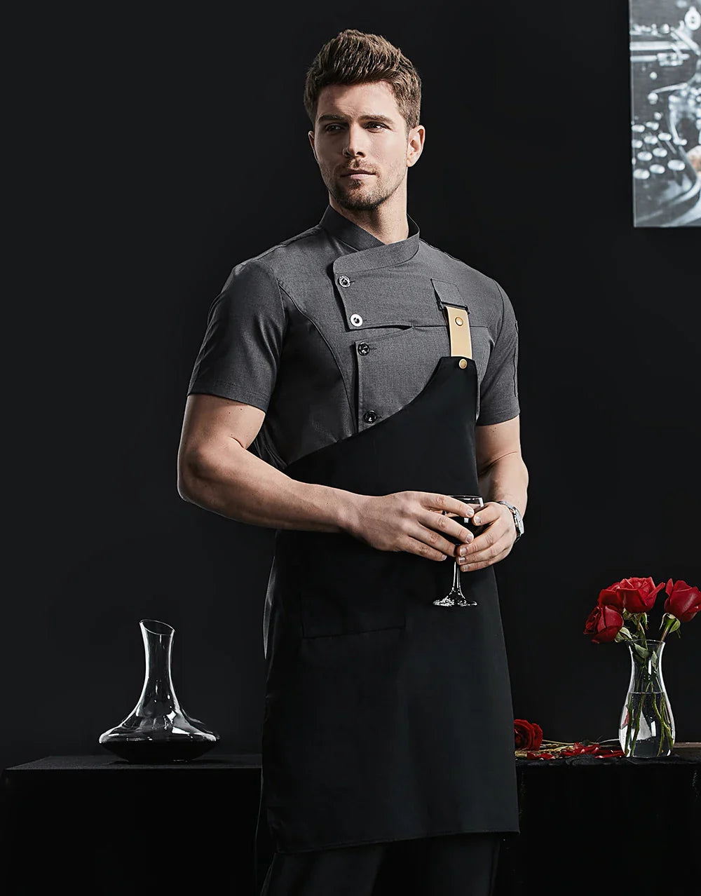 2023 New Chef Clothes Uniform Restaurant Kitchen Cooking