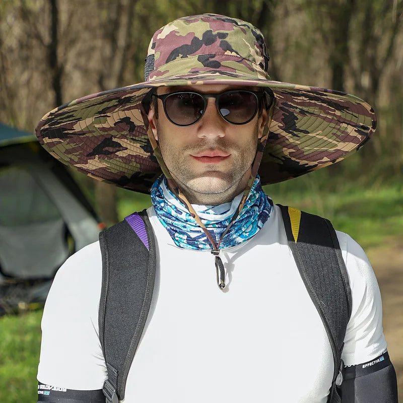 Big Head Size Fishing Hat for Men's Summer