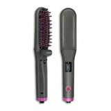 Foldable Electric Hot Comb 5-adjustable Crystal Straight Hair