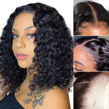 Brazilian Deep Wave Bob Wig 13x4 Lace Frontal