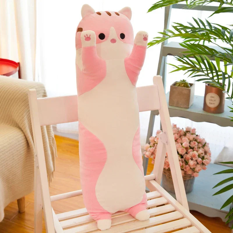 50-130CM Plush Toys Cute Animal Cat Creative Long