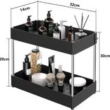 2 Tier Under Sink Organizer For Bathroom Kitchen