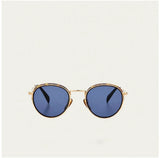 Classical High Street Round Gold Sunglasses 2024 Trend