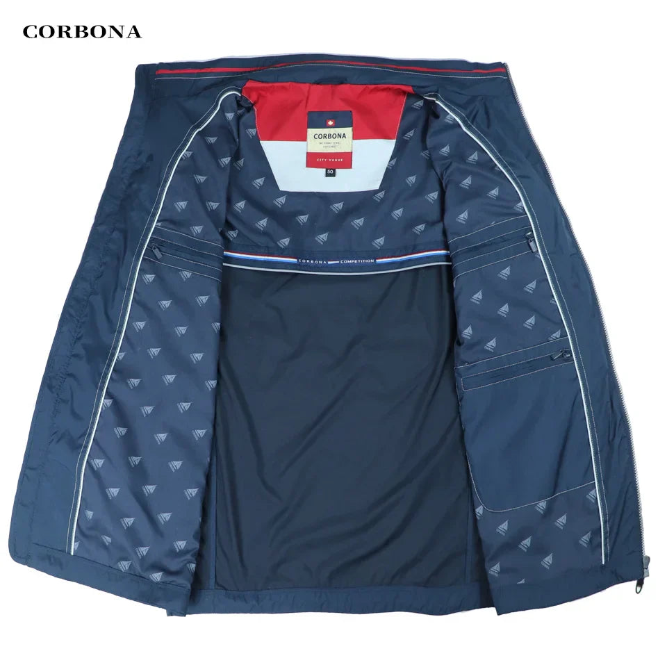 CORBONA 2024New Men Spring Summer Lightweight Jacket Long
