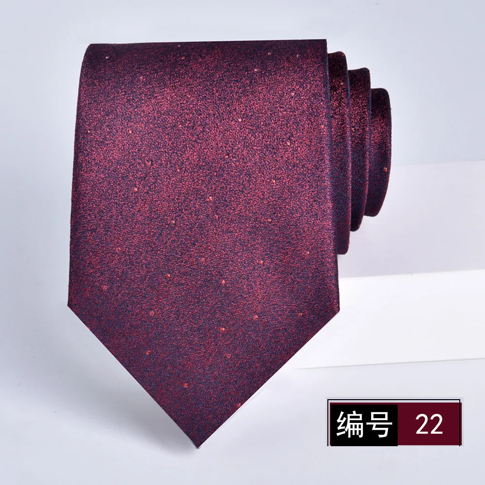 ties for men 2024 Luxury Wine Red Groom