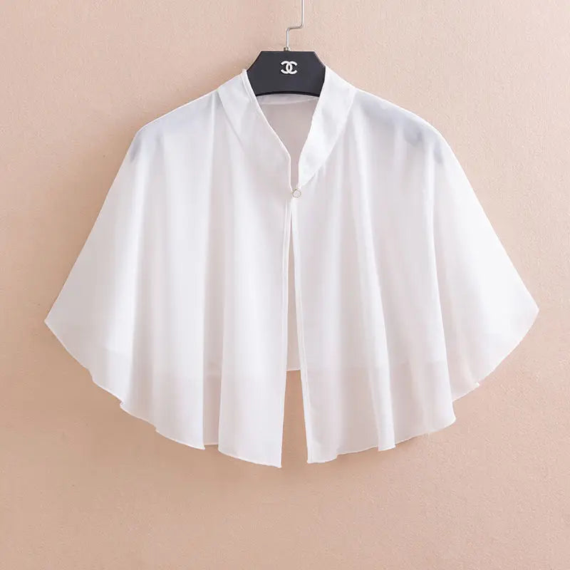 Korean Solid Chiffon Transparent Sunscreen Shawl Female Summer