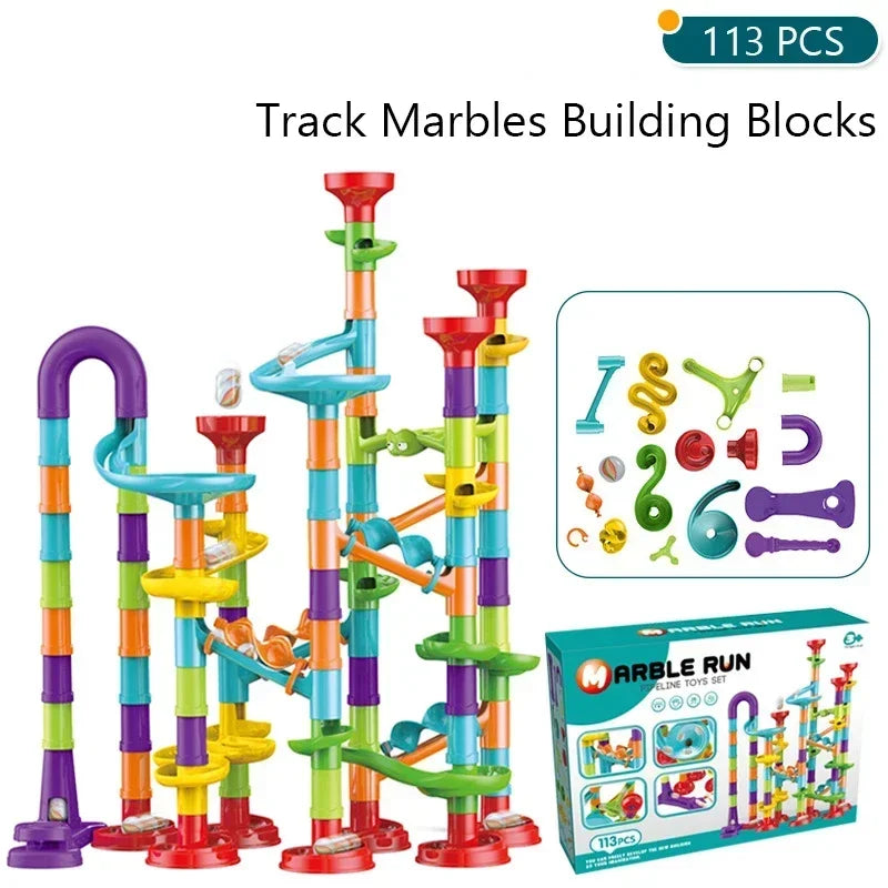 Creativity Marble Run Race Catapult Track Maze Building