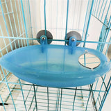 Pet Bird Bath Cage with Mirror, Parrot Bathtub,