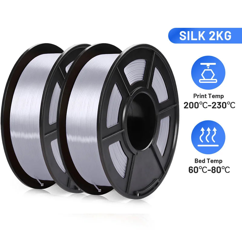 2KG PLA SILK Filament 1.75mm PLA Plus SILK