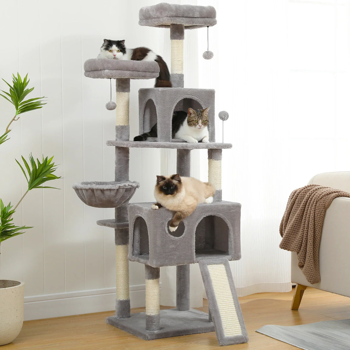 Free Shipping Multi-Level Cat Tree For Cats With