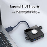 Nworld USB External Sound Card 3 Ports To