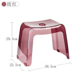 Bathroom Stool Home Furniture Transparent PCTG Plastic Shoe