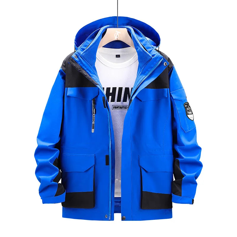 Plus Size 8xl Outdoor Waterproof Men's Two-pieces Sets