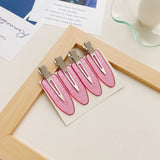 4pcs Set Teardrop Hair Clips for Girls and Babies