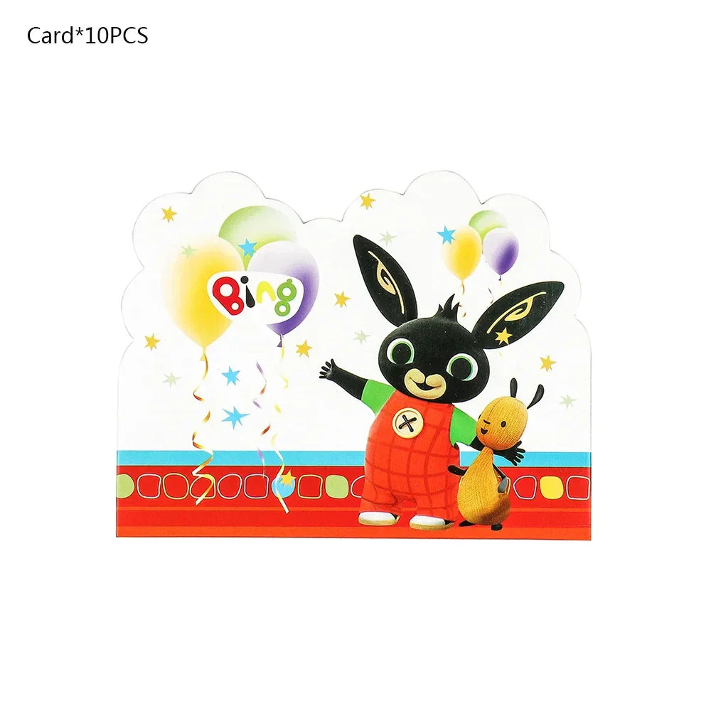 Rabbit Theme Birthday Party Decoration Cartoon Animal Panda