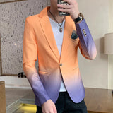 Blazer Fot Men 2024 Spring New Male Gradient