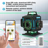 KEZERS 16 Lines 4D Display Green Laser Level