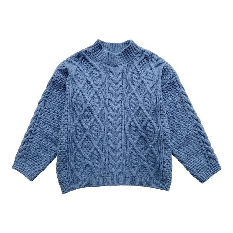 Children Winter Sweater Korean Style Baby Crewneck Top