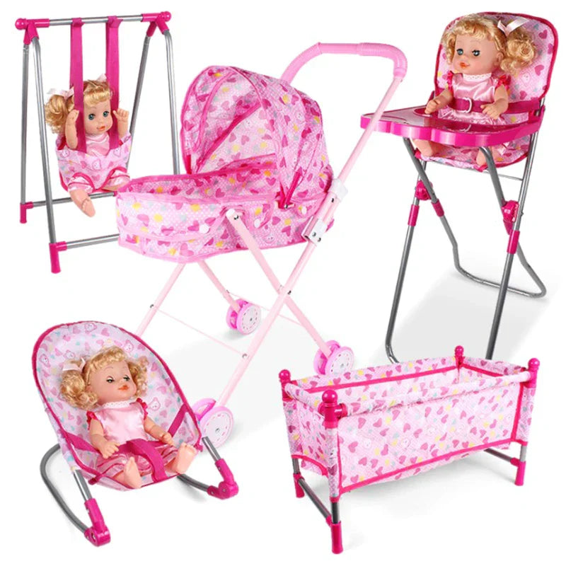 Doll House Accessories Rocking Chairs Swing Bed Dining