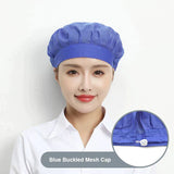 Black Adjustable Food Service Net Hat Kitchen Work