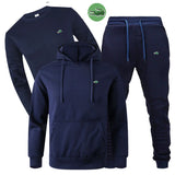 High quality embroidered hooded sweatshirt pants suit casual