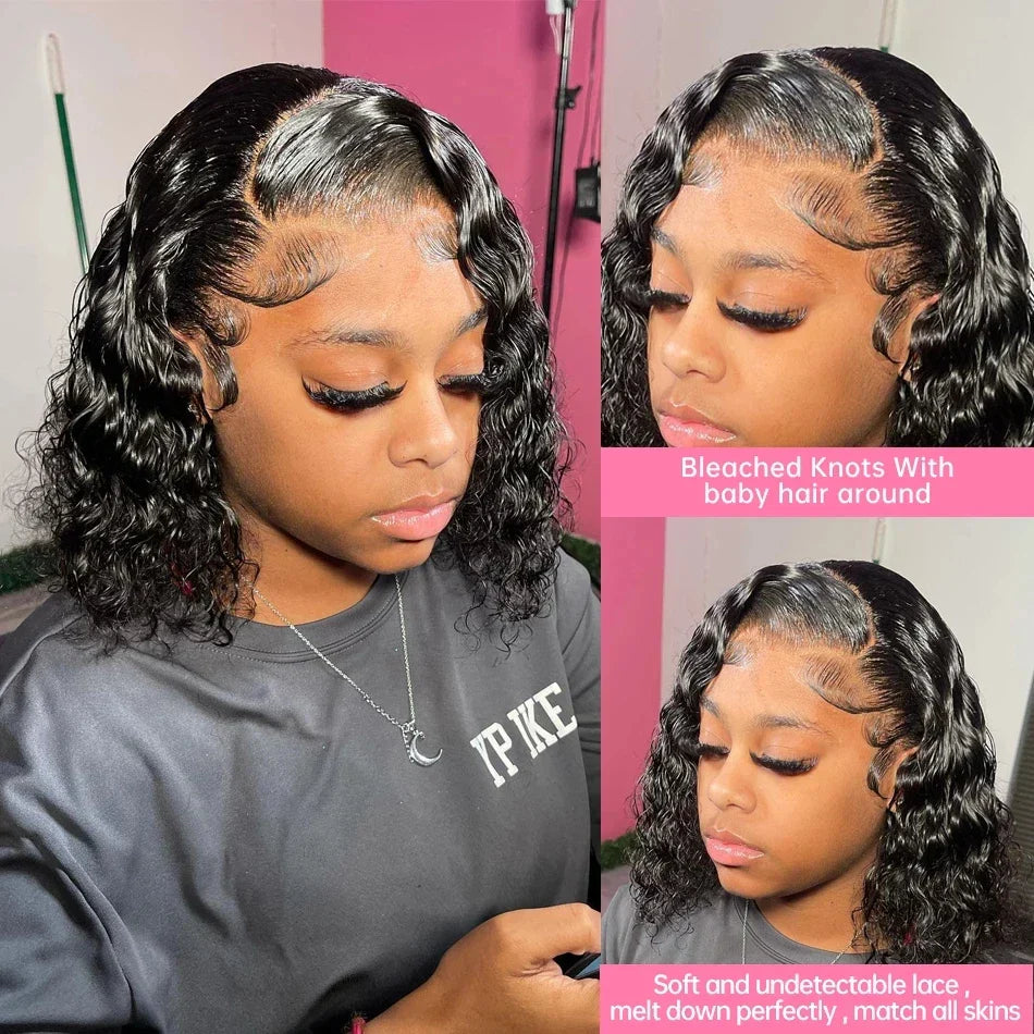 Glueless Transparent 13x4 Lace Front Human Hair Wigs