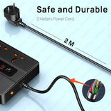 3000W 6 AC Outlets Power Strip 20W PD