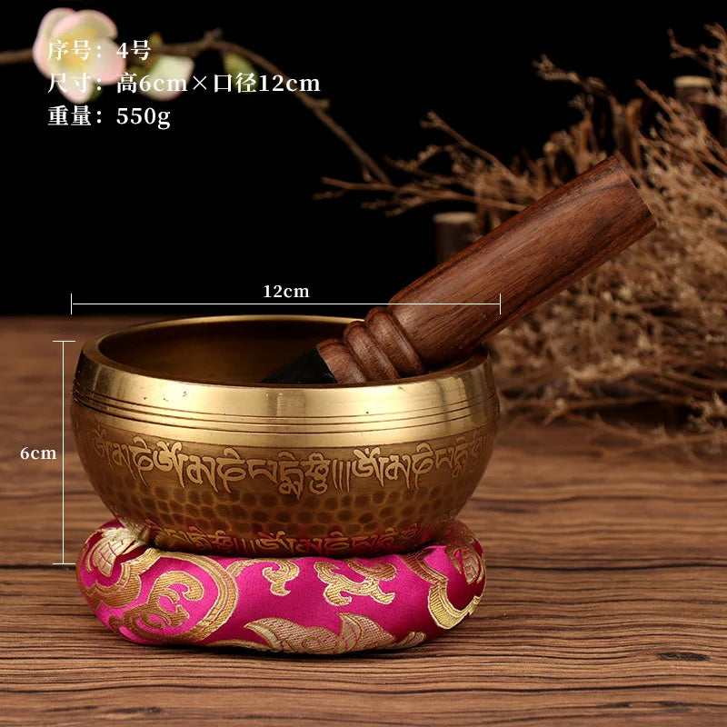 Tibetan Singing Bowl Buddhist Meditation Massage Yoga Chakra