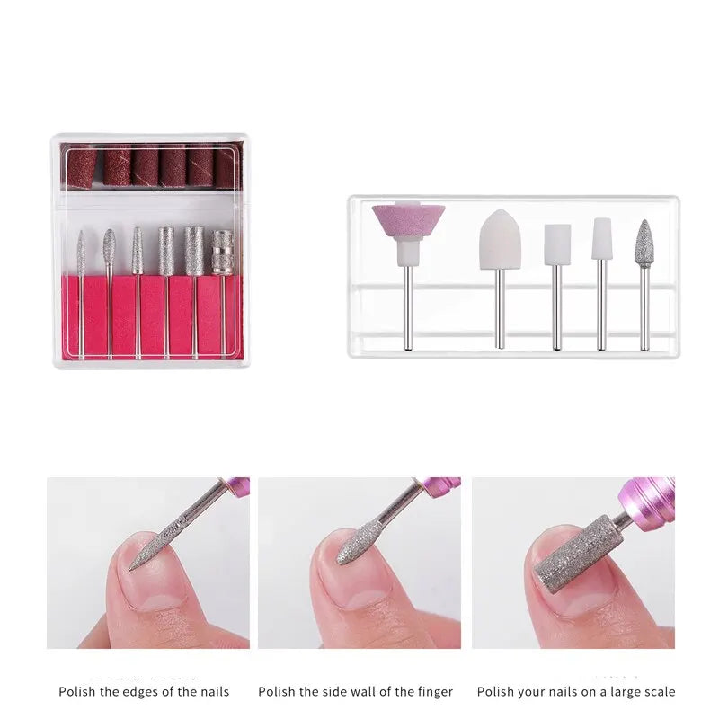 Professional Strong Electric Nail Drill Machine Set Grinding