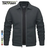 TACVASEN Lightweight Work Jackets Mens Classic Tunic Style