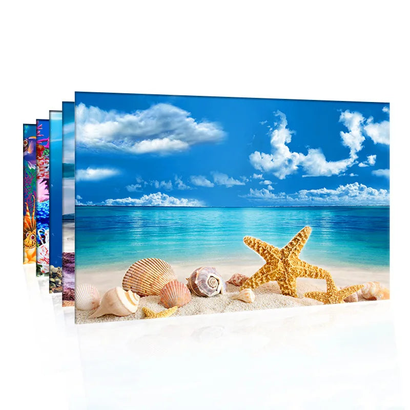 Aquarium Background Decoration Sticker Fish Tank Landscape Sticker