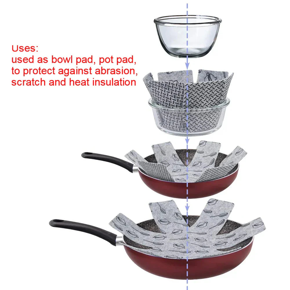 15Pcs Pot Coasters Pan Pot Protector Non-Slip Pan