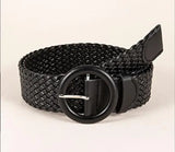 Bohemian Style Hand-woven Black and White Round Buckle
