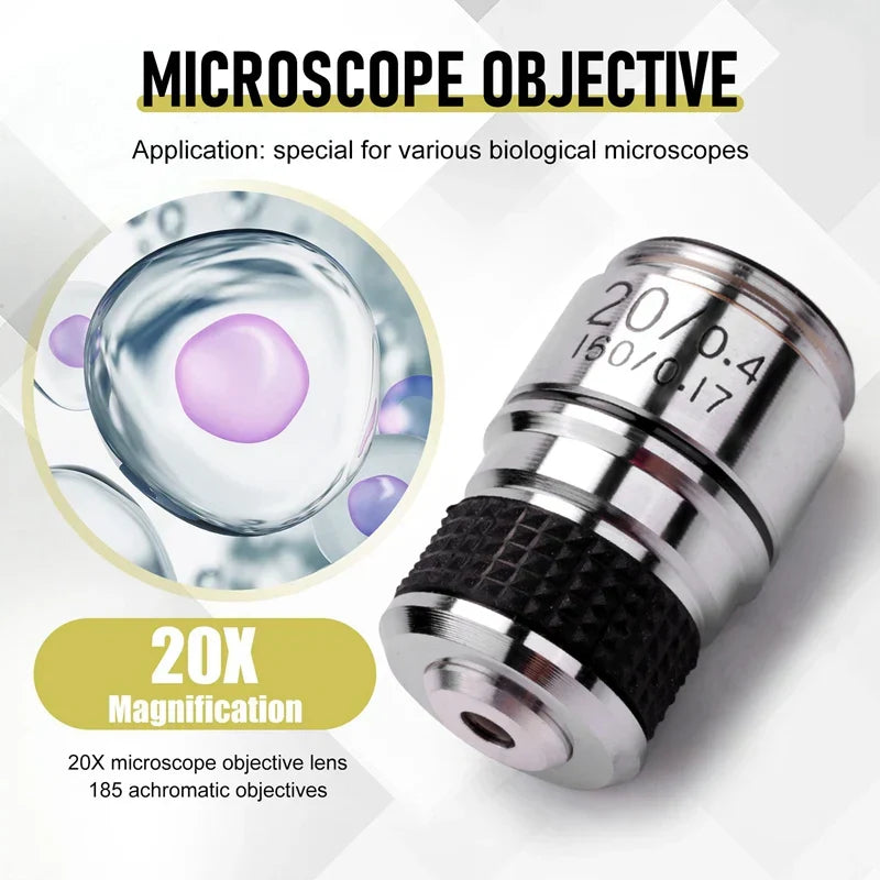 185 Microscope Objective 20X Achromatic Objective Biological Microscope