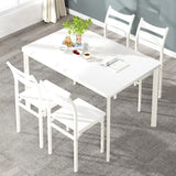 Dining Table Set for 4, Modern 5 Piece