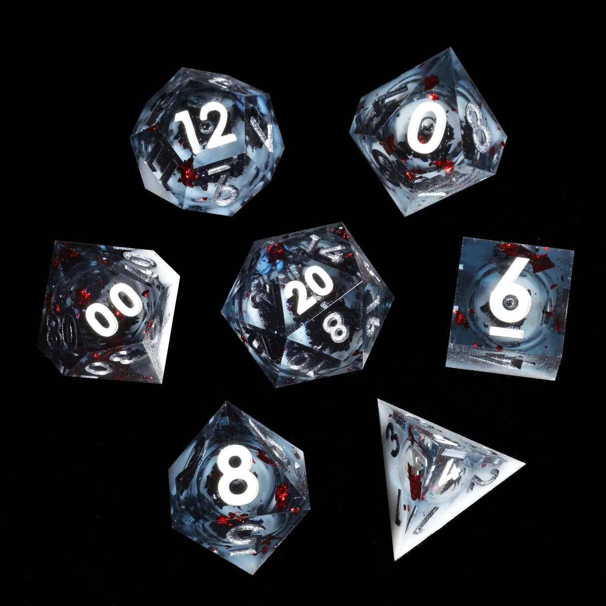 Mini Planet New Design Liquid Core Dice Set