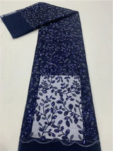 Green French Sequins Net Lace Fabric 2023 High