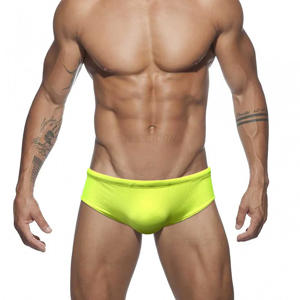 WY83 sexy bright solid color low waist tight