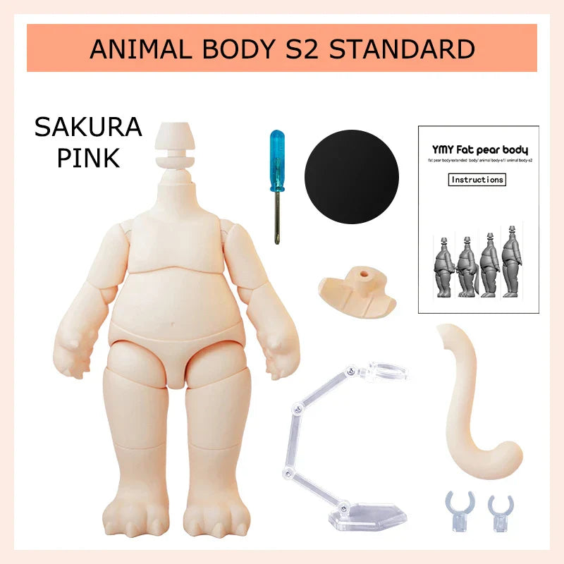 Movable Joint Ymy Doll Fat Animal Body Cat