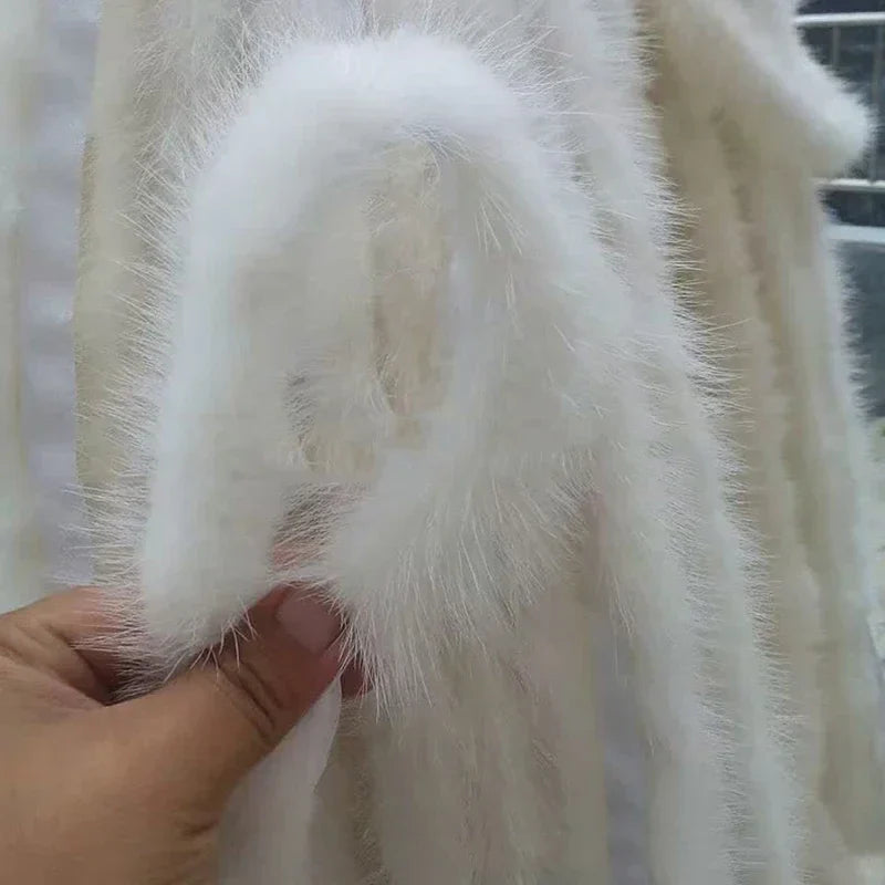 5m Natural Mink Fur Ribbon Tapes 2.5cm Width