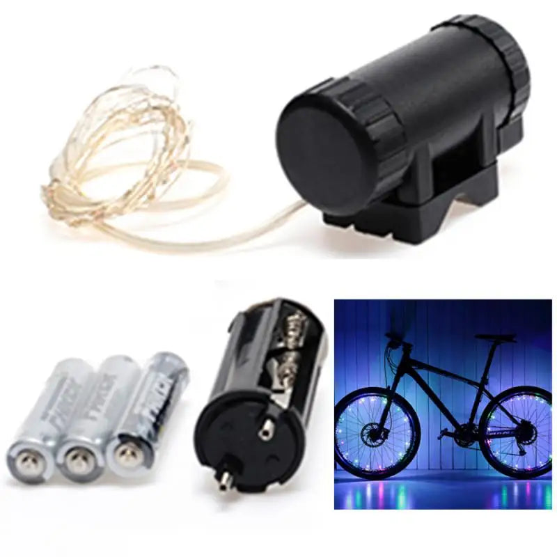 LEDs Light Wheel Rim Spoke Clip Tube Safety